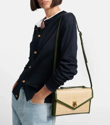 Bottega Veneta Knot Lock Medium raffia top-handle bag | Thumbnail 6