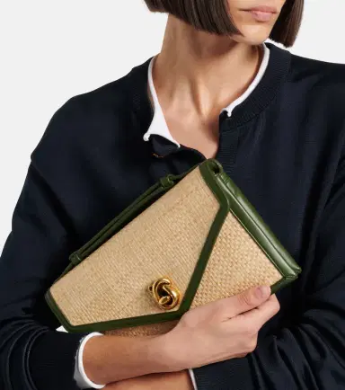 Bottega Veneta Knot Lock Medium raffia top-handle bag | Thumbnail 7