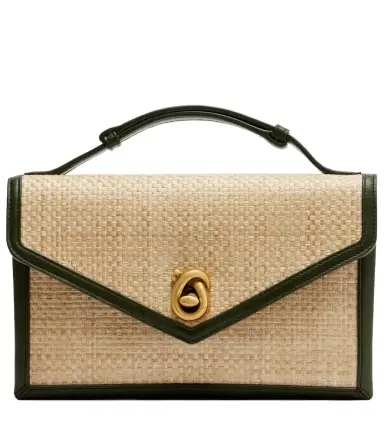 Bottega Veneta Knot Lock Medium raffia top-handle bag | Thumbnail 1