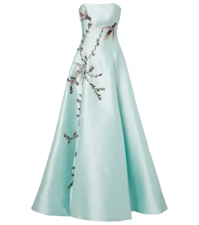 Costarellos Mavia embellished bustier gown