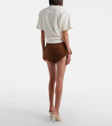 Magda Butrym Belted suede shorts | Thumbnail 3