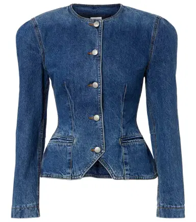 Magda Butrym Peplum denim jacket | Thumbnail 1 Magda Butrym Peplum denim jacket | Thumbnail 1