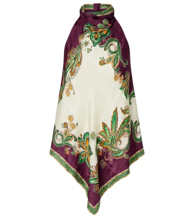 Alemais Alémais Ruthie floral halterneck top
