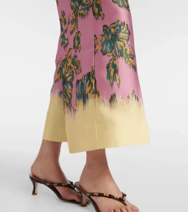 ALÉMAIS Alémais Faye floral cropped pants | Thumbnail 6