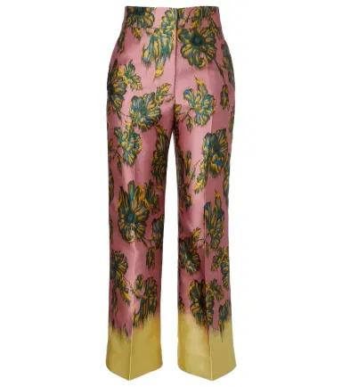 ALÉMAIS Alémais Faye floral cropped pants | Thumbnail 1