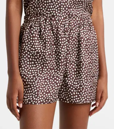 ASCENO Franca polka-dot silk charmeuse shorts | Thumbnail 3
