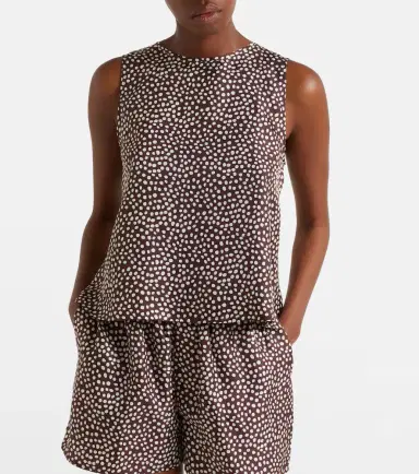 ASCENO Sofia silk twill top | Thumbnail 3 ASCENO Sofia silk twill top | Thumbnail 3