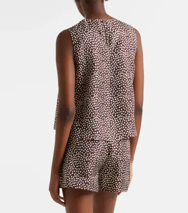 ASCENO Sofia silk twill top | Thumbnail 5 ASCENO Sofia silk twill top | Thumbnail 5