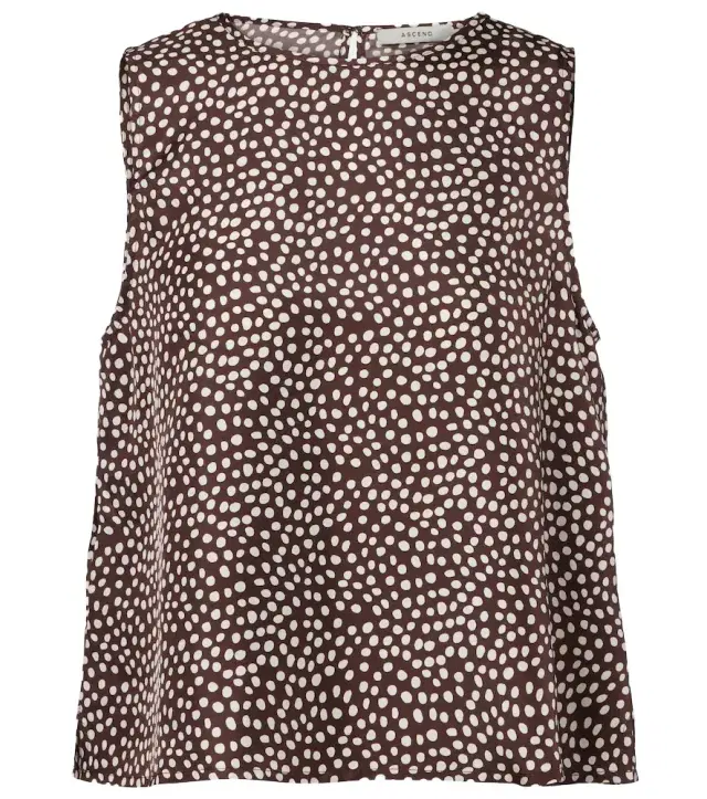 Sofia silk twill top