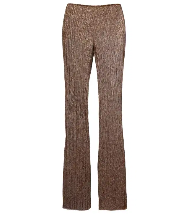 Cala de la Cruz Dries lamé flared pants