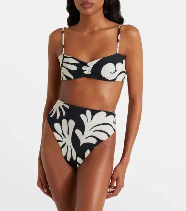 Cala de la Cruz Lulu printed high-rise bikini bottoms | Thumbnail 3