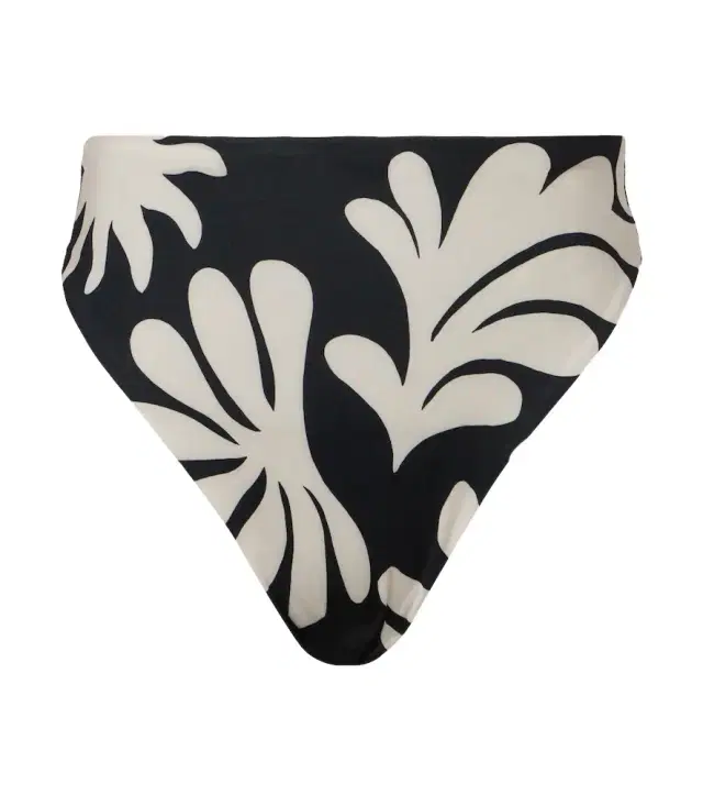 Lulu printed high-rise bikini bottoms