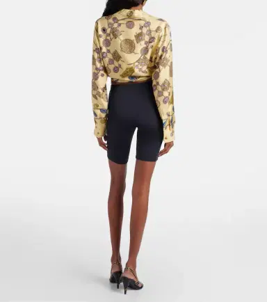 Versace Logo embroidered biker shorts | Thumbnail 2 Versace Logo embroidered biker shorts | Thumbnail 2