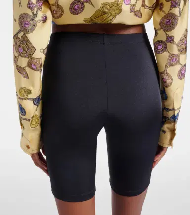 Versace Logo embroidered biker shorts | Thumbnail 4 Versace Logo embroidered biker shorts | Thumbnail 4