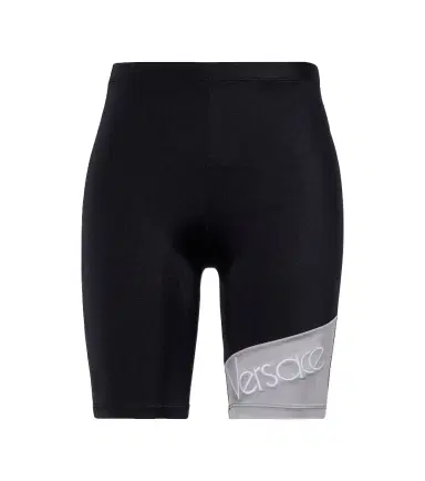 Versace Logo embroidered biker shorts | Thumbnail 1 Versace Logo embroidered biker shorts | Thumbnail 1