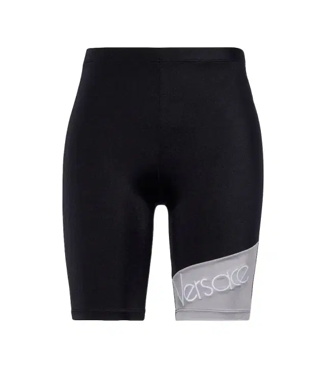 Versace Logo embroidered biker shorts