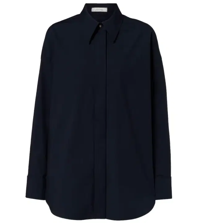 Dorothee Schumacher Poplin Power II cotton-blend poplin shirt