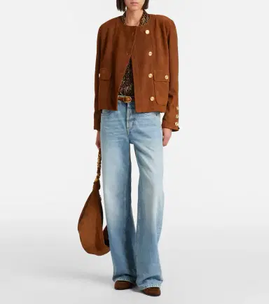 Saint Laurent Le Loafer Cassandre suede mules | Thumbnail 5