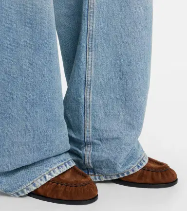Saint Laurent Le Loafer Cassandre suede mules | Thumbnail 6