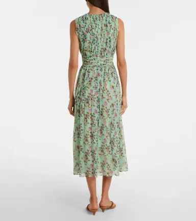 Ulla Johnson Celestina floral silk chiffon midi dress | Thumbnail 3