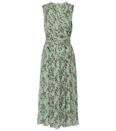 Ulla Johnson Celestina floral silk chiffon midi dress | Thumbnail 1