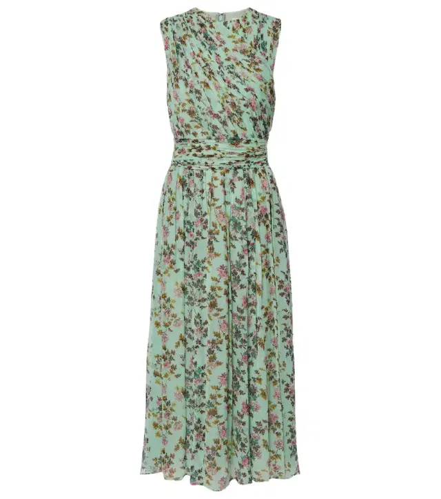 Ulla Johnson Celestina floral silk chiffon midi dress