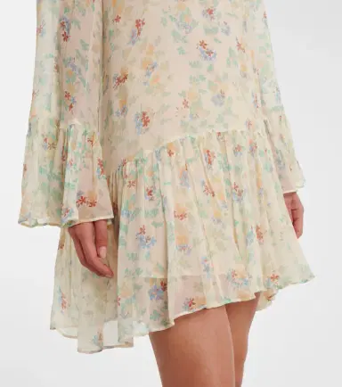 Ulla Johnson Emmeline floral silk chiffon minidress | Thumbnail 2 Ulla Johnson Emmeline floral silk chiffon minidress | Thumbnail 2
