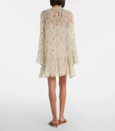 Ulla Johnson Emmeline floral silk chiffon minidress | Thumbnail 3 Ulla Johnson Emmeline floral silk chiffon minidress | Thumbnail 3