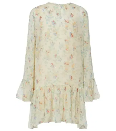 Ulla Johnson Emmeline floral silk chiffon minidress | Thumbnail 1 Ulla Johnson Emmeline floral silk chiffon minidress | Thumbnail 1