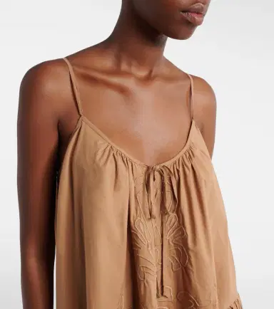 Juliet Dunn Embroidered cotton minidress | Thumbnail 3
