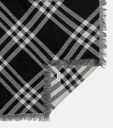 Burberry Check wool and silk scarf | Thumbnail 3