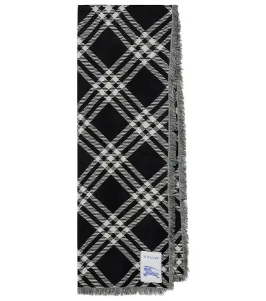 Burberry Check wool and silk scarf | Thumbnail 1