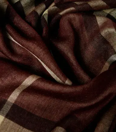 Burberry Check wool and silk scarf | Thumbnail 2
