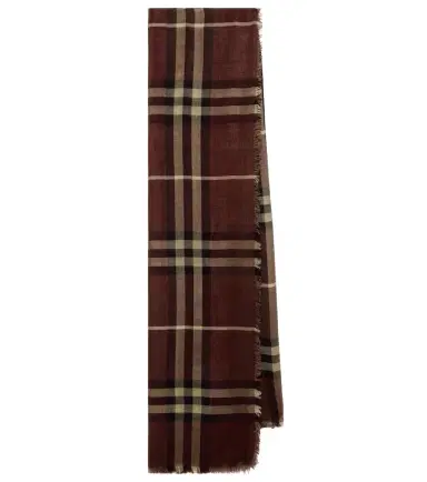 Burberry Check wool and silk scarf | Thumbnail 1