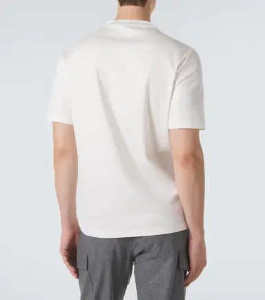 Brunello Cucinelli Logo cotton jersey T-shirt | Thumbnail 2