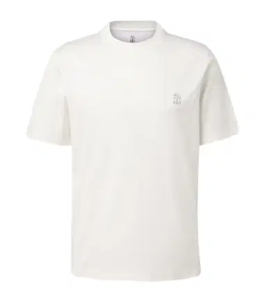Brunello Cucinelli Logo cotton jersey T-shirt | Thumbnail 1