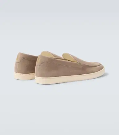 Brunello Cucinelli Chevron suede slip-on shoes | Thumbnail 2