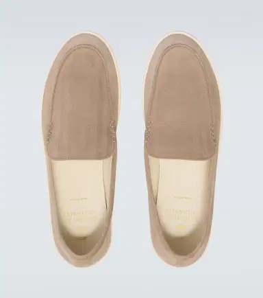 Brunello Cucinelli Chevron suede slip-on shoes | Thumbnail 3