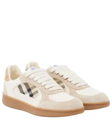 Burberry Terrace leather and suede sneakers | Thumbnail 1 Burberry Terrace leather and suede sneakers | Thumbnail 1