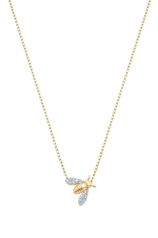 SARA WEINSTOCK Diamond Large Queen Bee Necklace