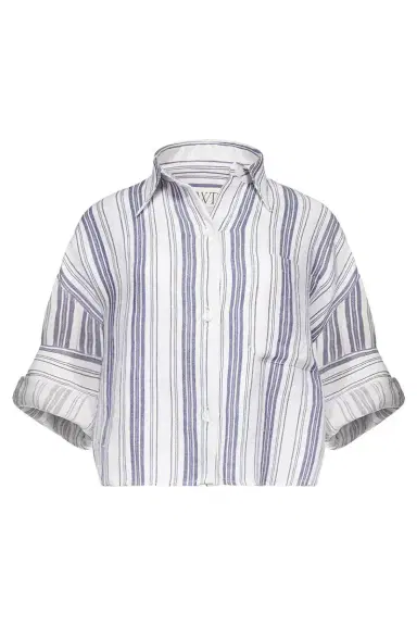 TWP Next Ex Top - Ivory Navy Stripe | Thumbnail 1