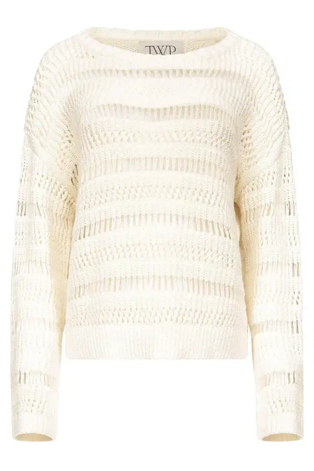 TWP Wide Neck Long Sleeve Top