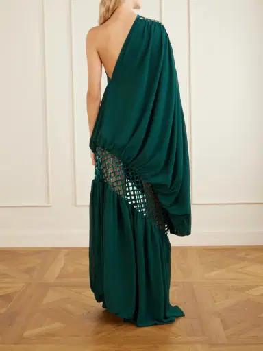 Dima Ayad One-shoulder Sequin-embellished Crepe Dress | Thumbnail 3 Dima Ayad One-shoulder Sequin-embellished Crepe Dress | Thumbnail 3