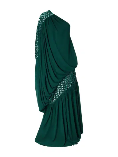 Dima Ayad One-shoulder Sequin-embellished Crepe Dress | Thumbnail 1 Dima Ayad One-shoulder Sequin-embellished Crepe Dress | Thumbnail 1
