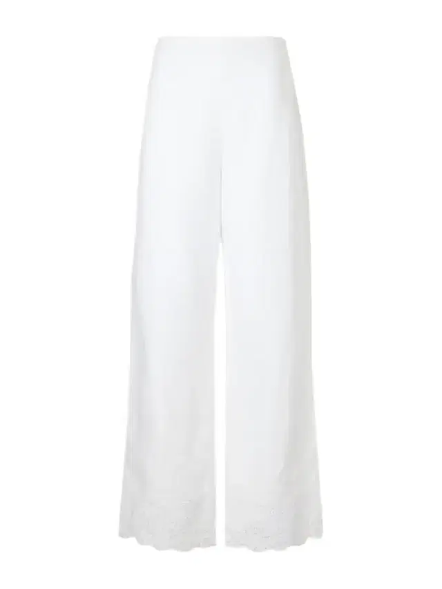 Oscar Embroidered Linen Straight-leg Pants