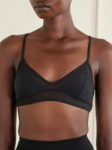 Kiki de Montparnasse Peep Show Mesh-trimmed Bikini Top | Thumbnail 2