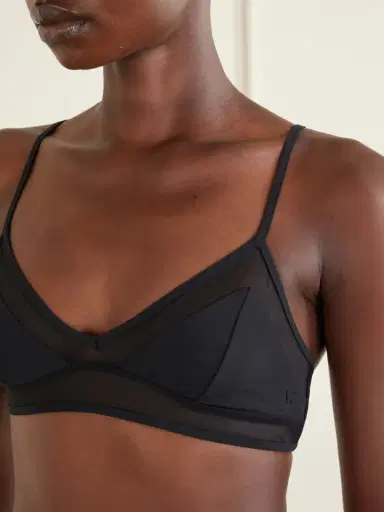 Kiki de Montparnasse Peep Show Mesh-trimmed Bikini Top | Thumbnail 4