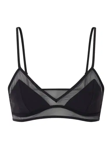 Kiki de Montparnasse Peep Show Mesh-trimmed Bikini Top | Thumbnail 1