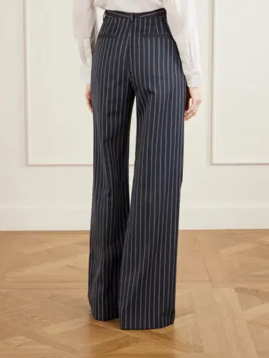 Nili Lotan Rivers Striped Wool Wide-leg Pants | Thumbnail 4 Nili Lotan Rivers Striped Wool Wide-leg Pants | Thumbnail 4