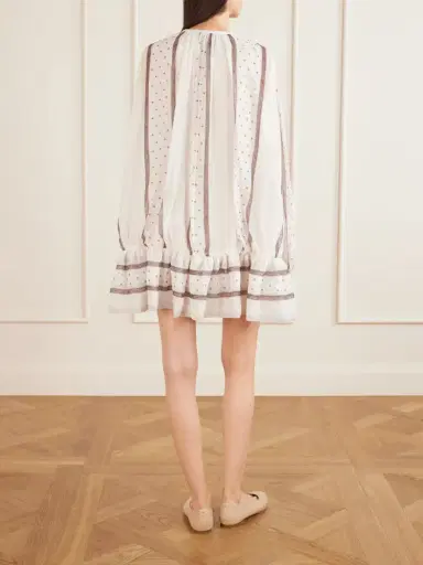 LIBEROWE Isla Printed Gathered Silk-chiffon Mini Dress | Thumbnail 3